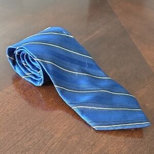 (J28) Stafford Blue Striped Men's Tie